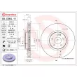 Jeu de 2 disques de frein avant BREMBO 09.C064.11 - Visuel 2