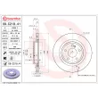Jeu de 2 disques de frein arrière BREMBO 09.C219.41 - Visuel 2