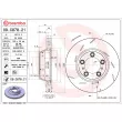 Disque de frein arrière gauche BREMBO 09.C878.21 - Visuel 2