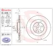 Jeu de 2 disques de frein arrière BREMBO 09.C939.11 - Visuel 2