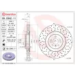 Jeu de 2 disques de frein avant BREMBO 09.C942.11 - Visuel 2