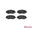 Jeu de 4 plaquettes de frein avant BREMBO P 28 035X - Visuel 2