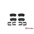 Jeu de 4 plaquettes de frein arrière BREMBO P 30 051X - Visuel 2