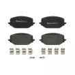 Jeu de 4 plaquettes de frein avant BREMBO P 61 142 - Visuel 2