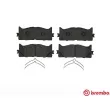 Jeu de 4 plaquettes de frein avant BREMBO P 83 117X - Visuel 2