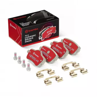 Jeu de 4 plaquettes de frein avant BREMBO