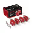 Jeu de 4 plaquettes de frein avant BREMBO P50136NX - Visuel 1