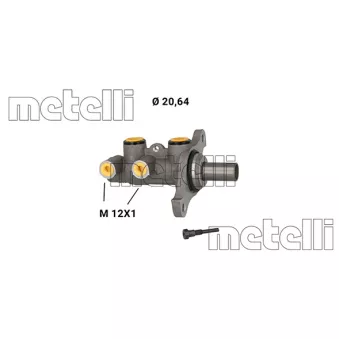 Maître-cylindre de frein METELLI