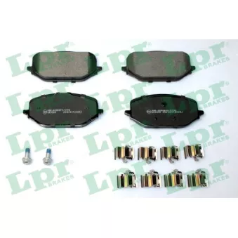 Jeu de 4 plaquettes de frein avant LPR