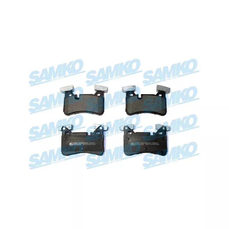 Jeu de 4 plaquettes de frein arrière SAMKO 5SP2300