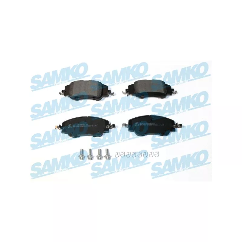 Jeu de 4 plaquettes de frein avant SAMKO 5SP2314