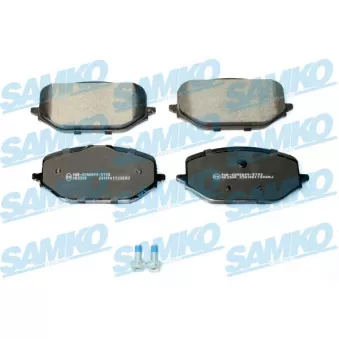 Jeu de 4 plaquettes de frein avant SAMKO