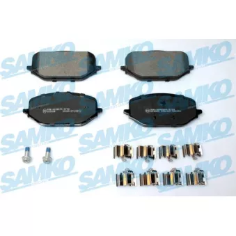 Jeu de 4 plaquettes de frein avant SAMKO