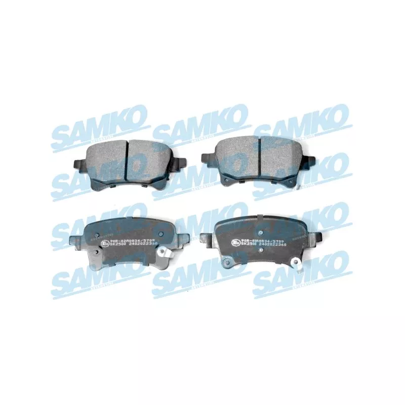 Jeu de 4 plaquettes de frein arrière SAMKO 5SP2360