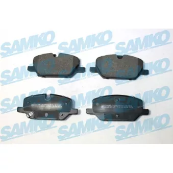Jeu de 4 plaquettes de frein avant SAMKO