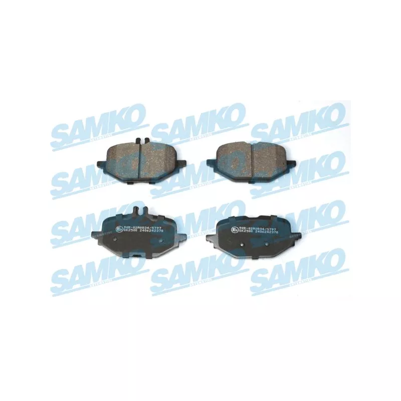 Jeu de 4 plaquettes de frein arrière SAMKO 5SP2370