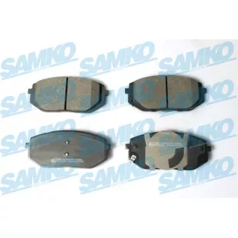 Jeu de 4 plaquettes de frein avant SAMKO