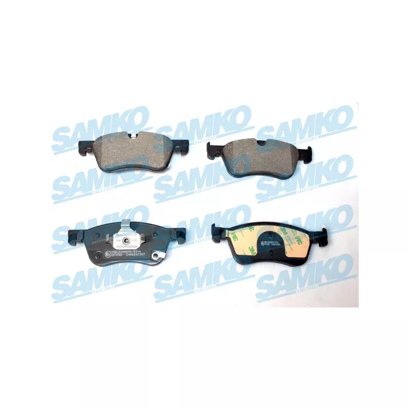 Jeu de 4 plaquettes de frein avant SAMKO 5SP2387