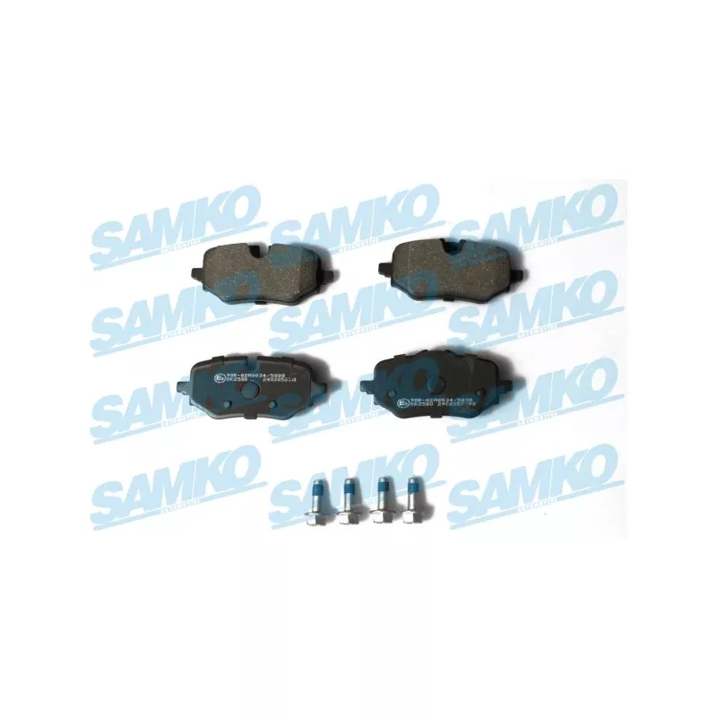 Jeu de 4 plaquettes de frein arrière SAMKO 5SP2393