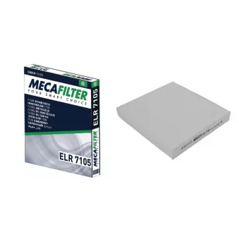 Filtre, air de l'habitacle MECAFILTER ELR7105