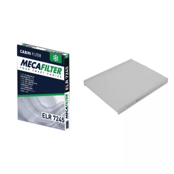 Filtre, air de l'habitacle MECAFILTER ELR7245