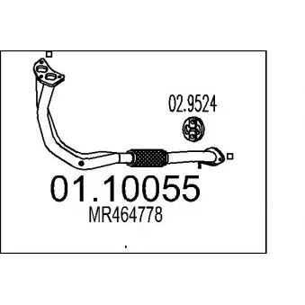 Tuyau d'échappement MTS