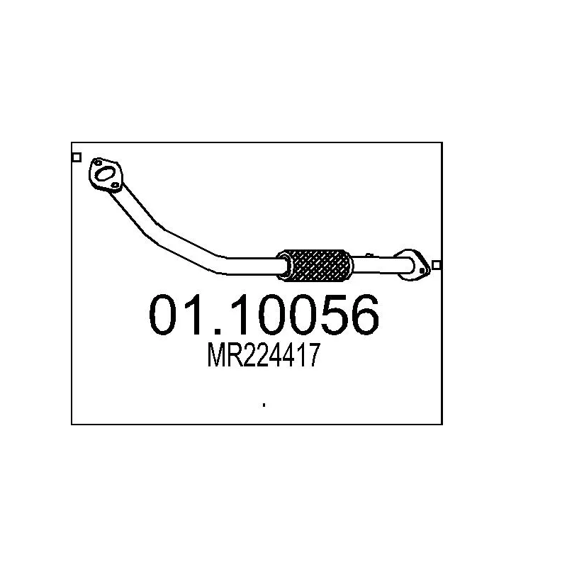 Tuyau d'échappement MTS 01.10056