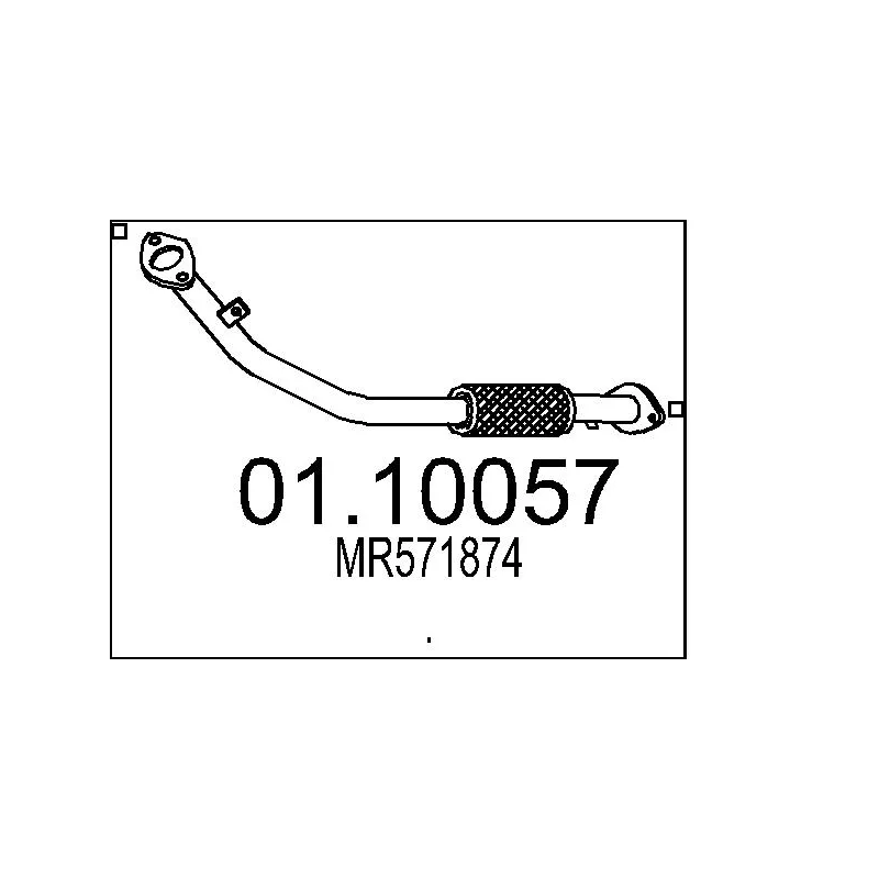 Tuyau d'échappement MTS 01.10057