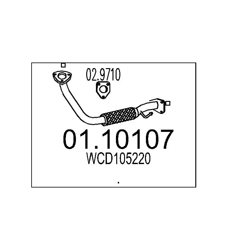 Tuyau d'échappement MTS 01.10107