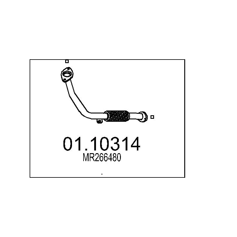 Tuyau d'échappement MTS 01.10314