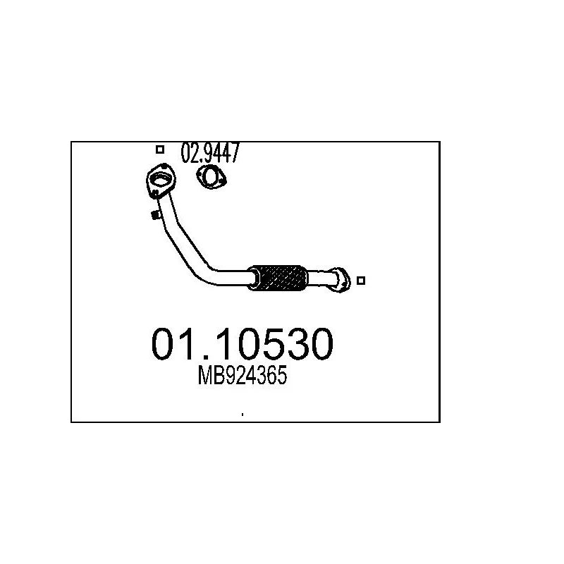 Tuyau d'échappement MTS 01.10530