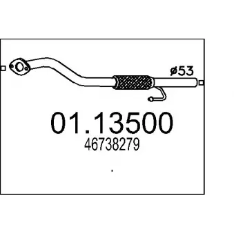 Tuyau d'échappement MTS
