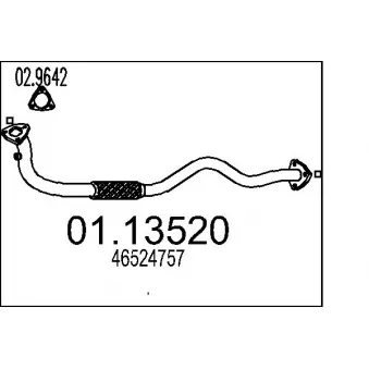 Tuyau d'échappement MTS