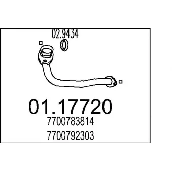 Tuyau d'échappement MTS