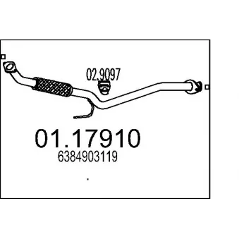 Tuyau d'échappement MTS