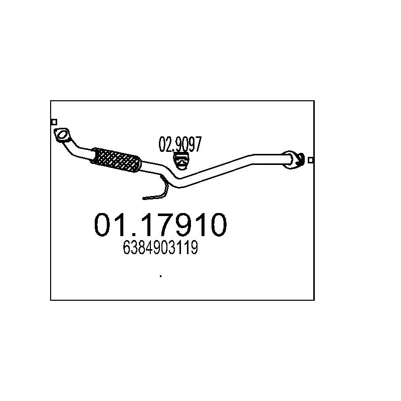 Tuyau d'échappement MTS 01.17910