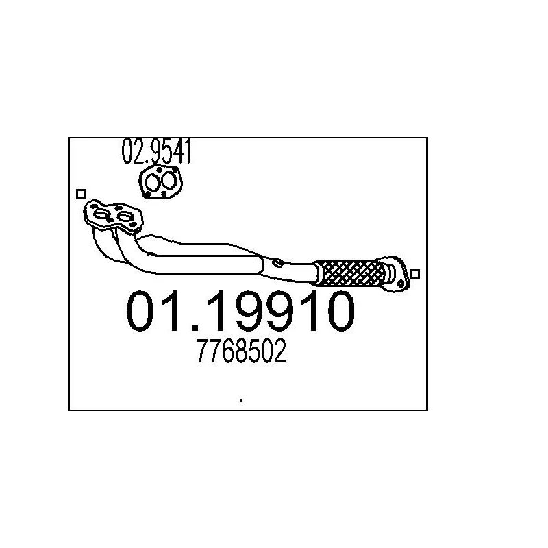 Tuyau d'échappement MTS 01.19910