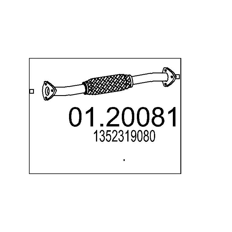 Tuyau d'échappement MTS 01.20081