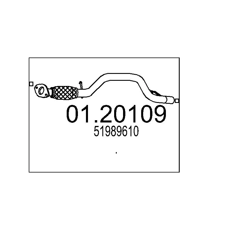 Tuyau d'échappement MTS 01.20109
