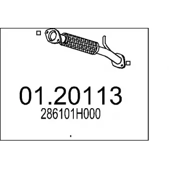 Tuyau d'échappement MTS