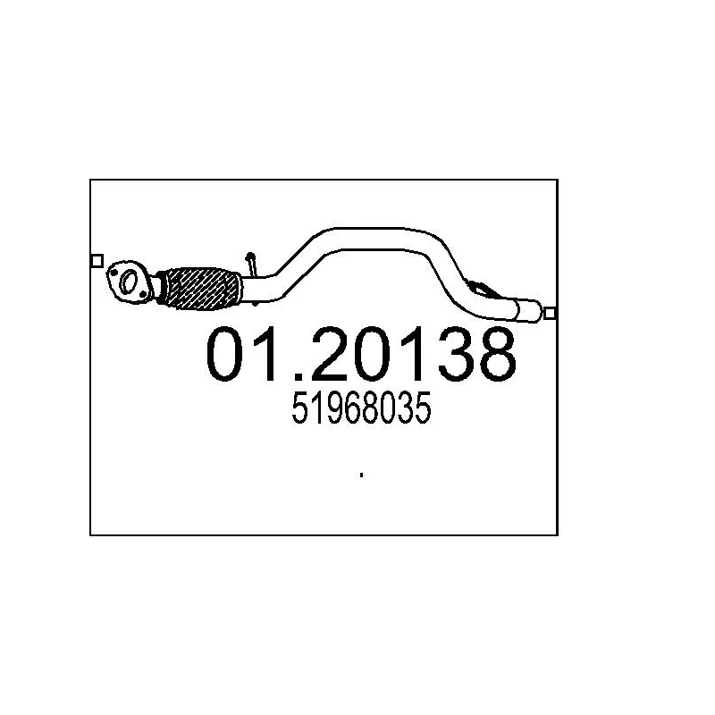 Tuyau d'échappement MTS 01.20138
