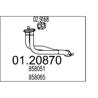 Tuyau d'échappement MTS