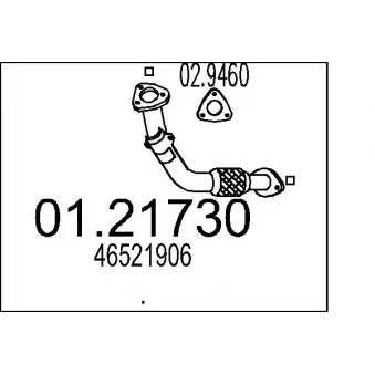 Tuyau d'échappement MTS