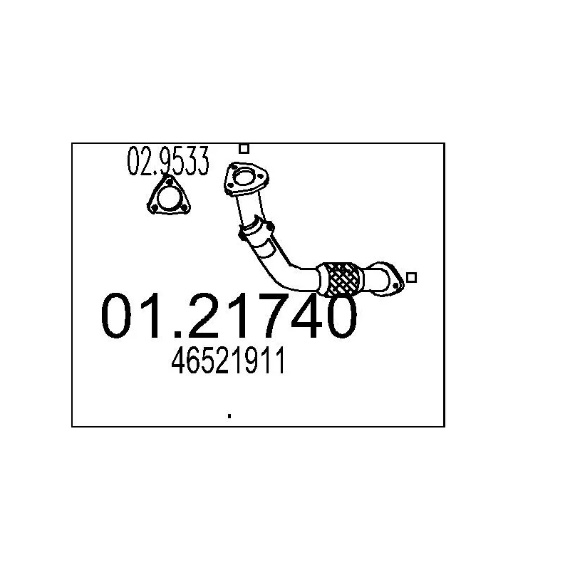 Tuyau d'échappement MTS 01.21740
