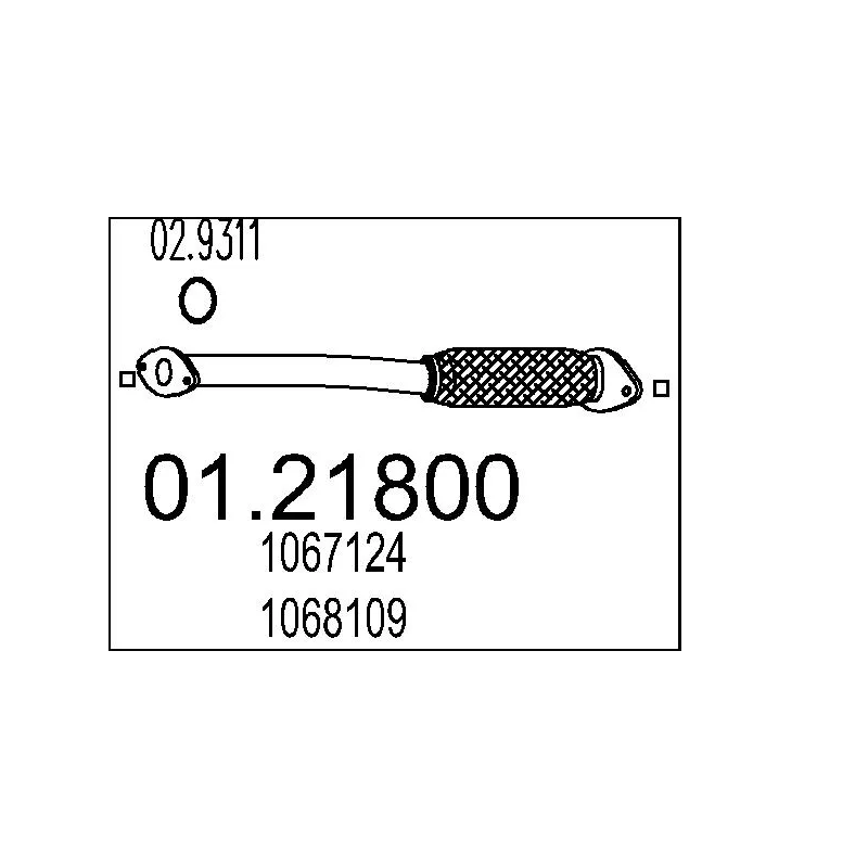 Tuyau d'échappement MTS 01.21800