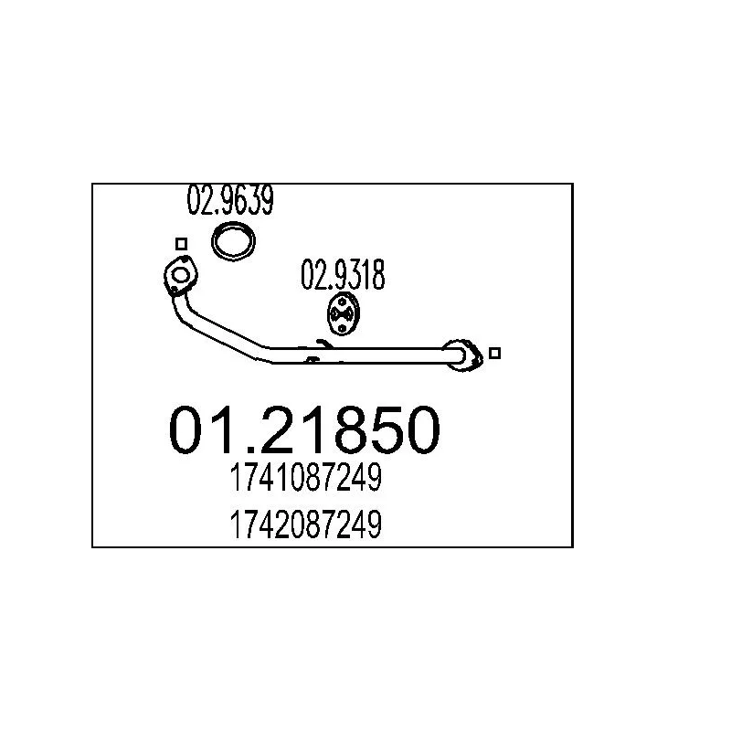 Tuyau d'échappement MTS 01.21850