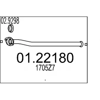 Tuyau d'échappement MTS