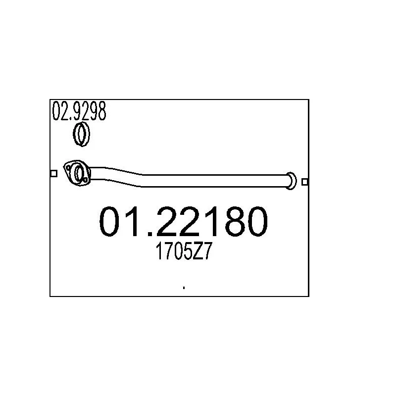 Tuyau d'échappement MTS 01.22180