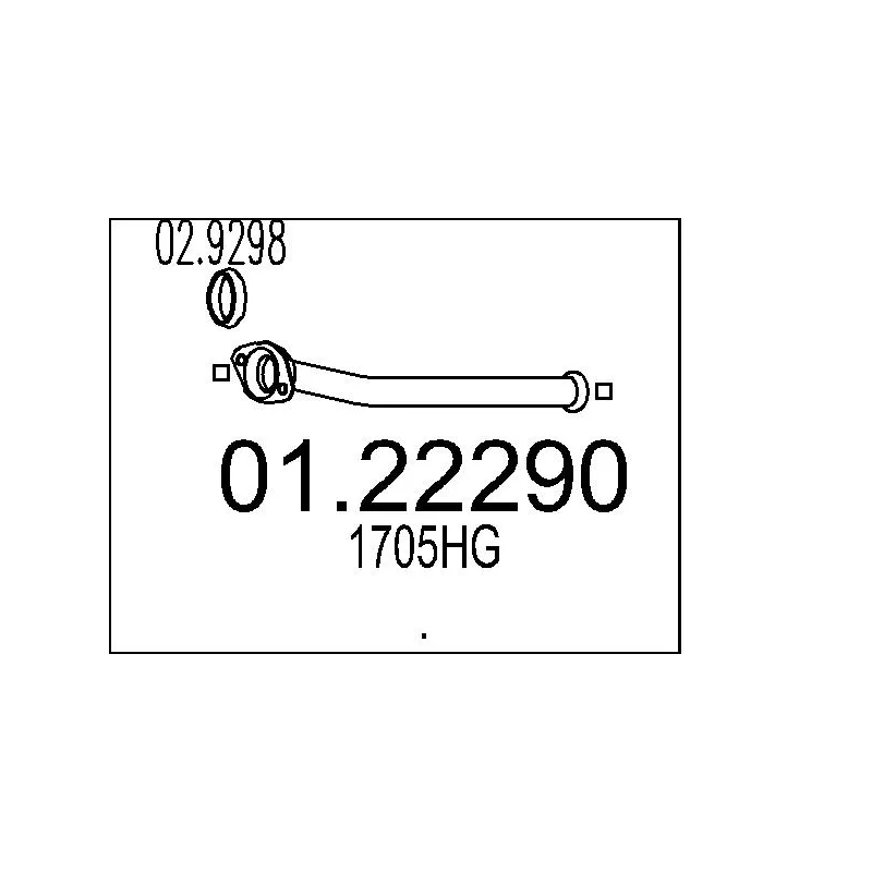 Tuyau d'échappement MTS 01.22290