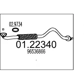 Tuyau d'échappement MTS